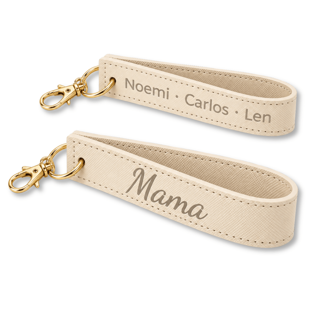 Personalisierter Schlüsselanhänger mit Namen & Gravur – Mama, Oma, Papa oder Opa