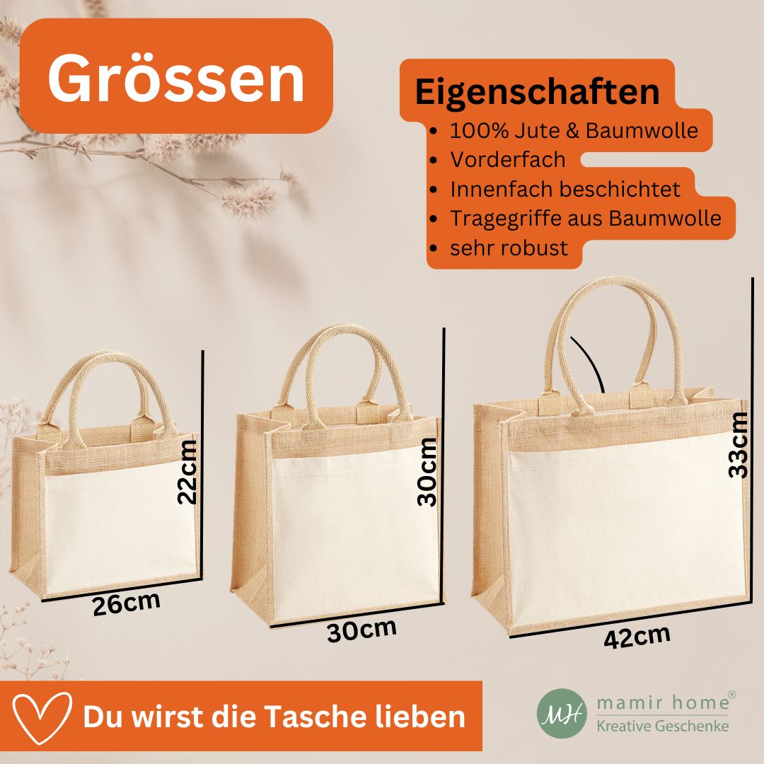 Aperol Geschenk Tasche „Bin auf Aperol Spritztour“ – Jutetasche in 3 Größen