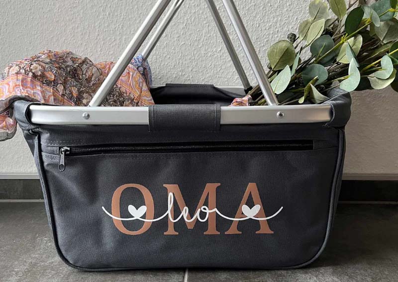Einkaufskorb personalisiert