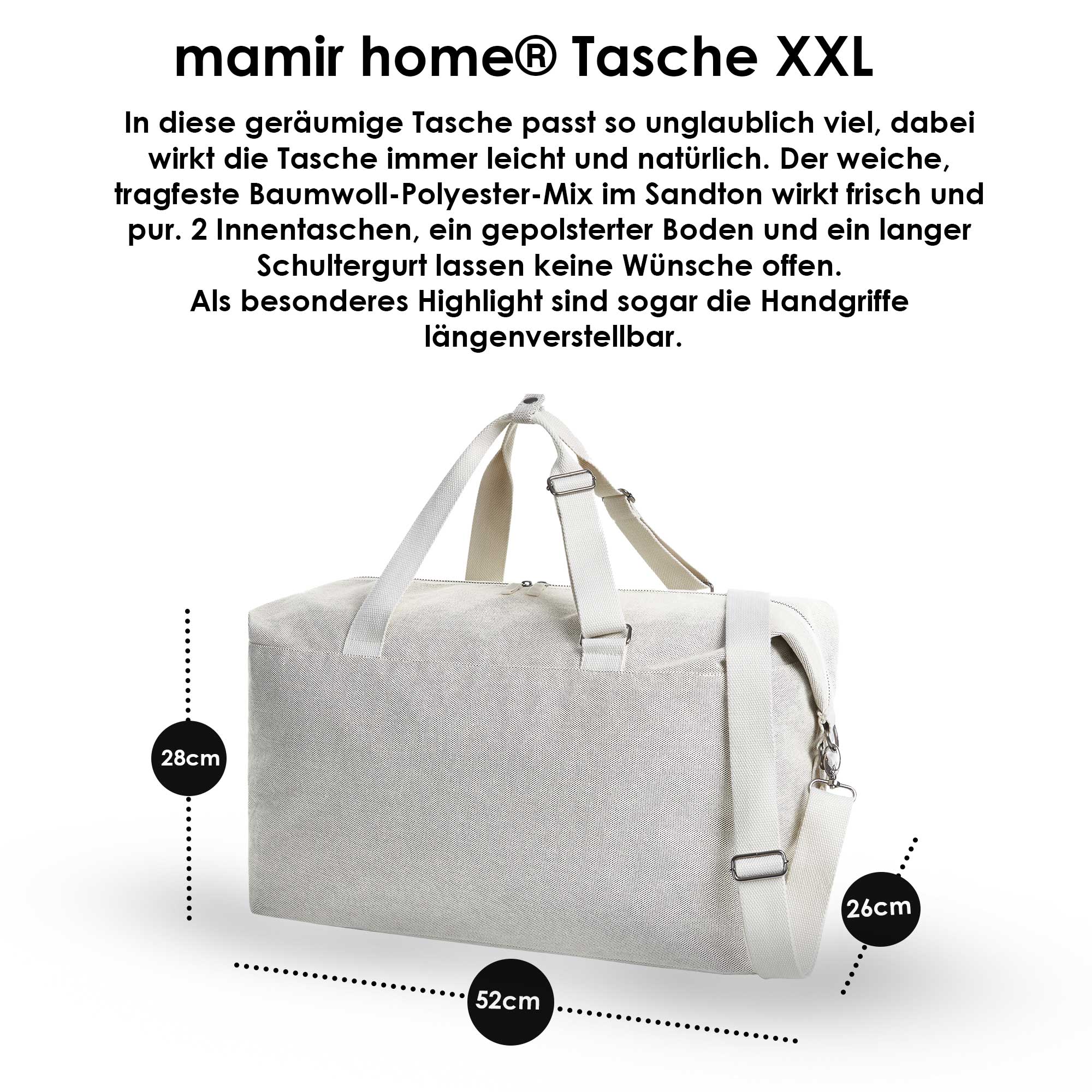 Mom Bag personalisiert | Wickeltasche & Kliniktasche zur Geburt | Große Family Bag mit Namen | Weekender Damen XXL | Strandtasche Baby Mama Geschenk