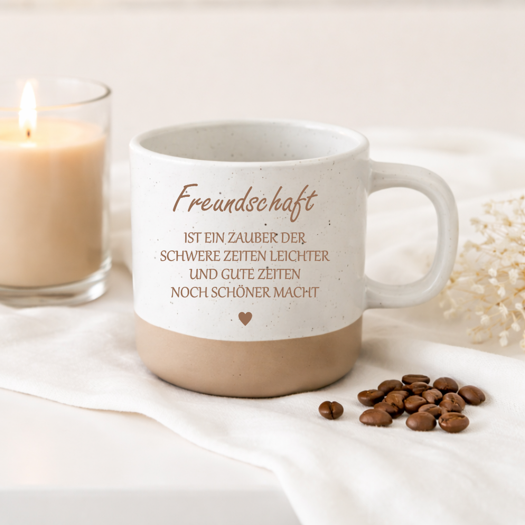 Beste Freundin Geschenk – Tasse Freundschaft graviert – Geschenk für Freundin – Emotionales Freundschaft Geschenk