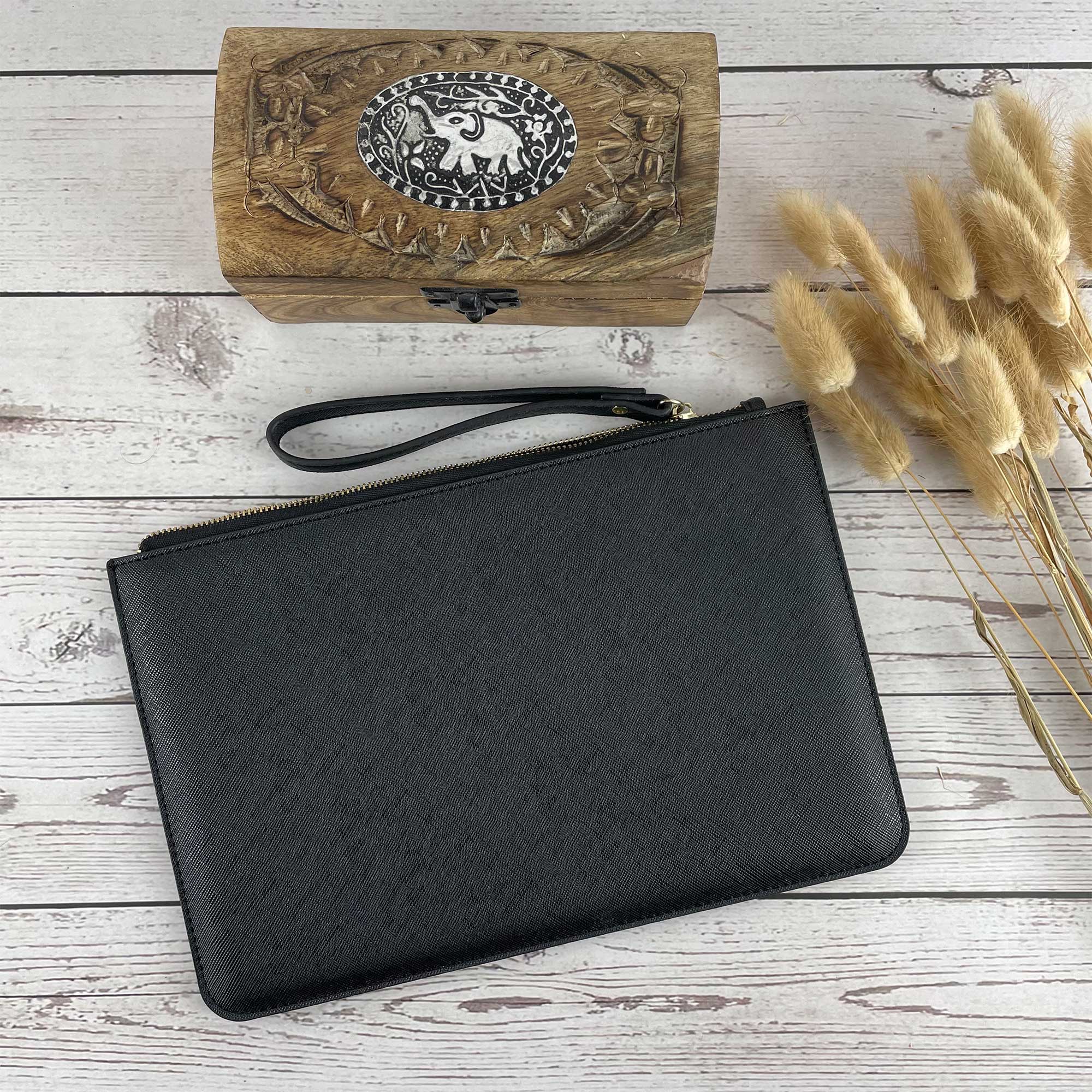 Clutch personalisiert mit Name | Brauttasche & Geschenk für Brautjungfer | Hochzeitstasche als Geschenk zur Hochzeit
