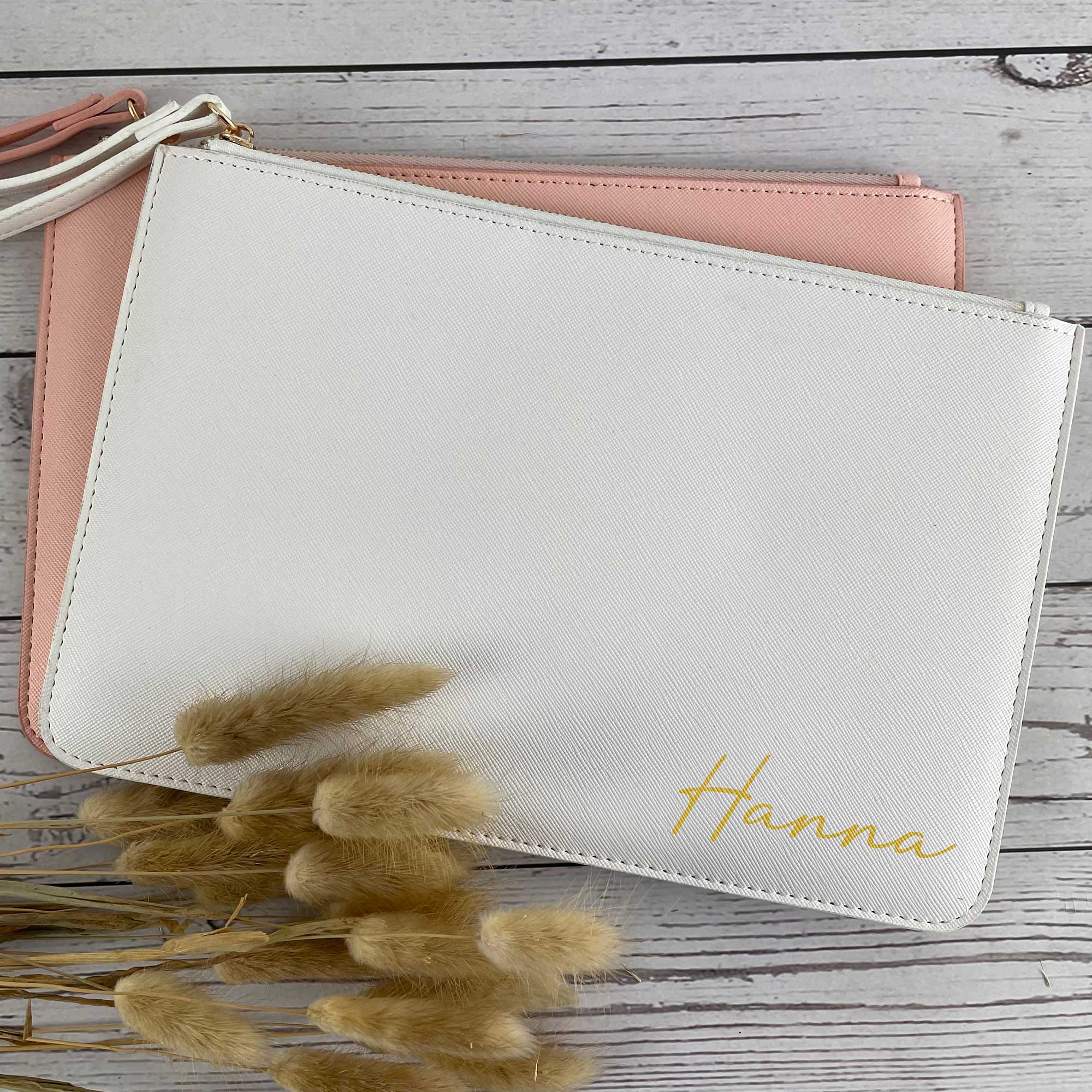 Clutch personalisiert mit Name | Brauttasche & Geschenk für Brautjungfer | Hochzeitstasche als Geschenk zur Hochzeit