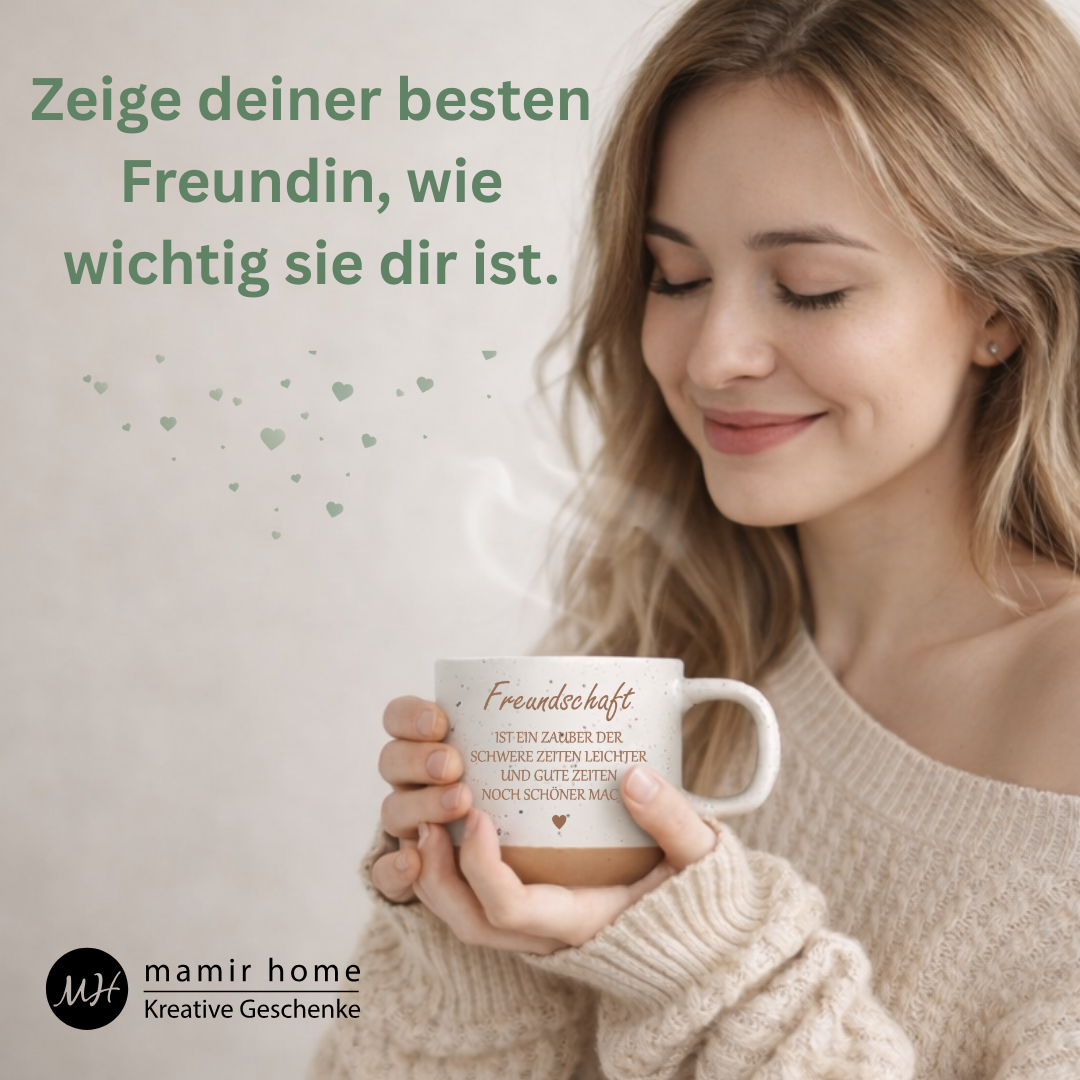 Beste Freundin Geschenk – Tasse Freundschaft graviert – Geschenk für Freundin – Emotionales Freundschaft Geschenk