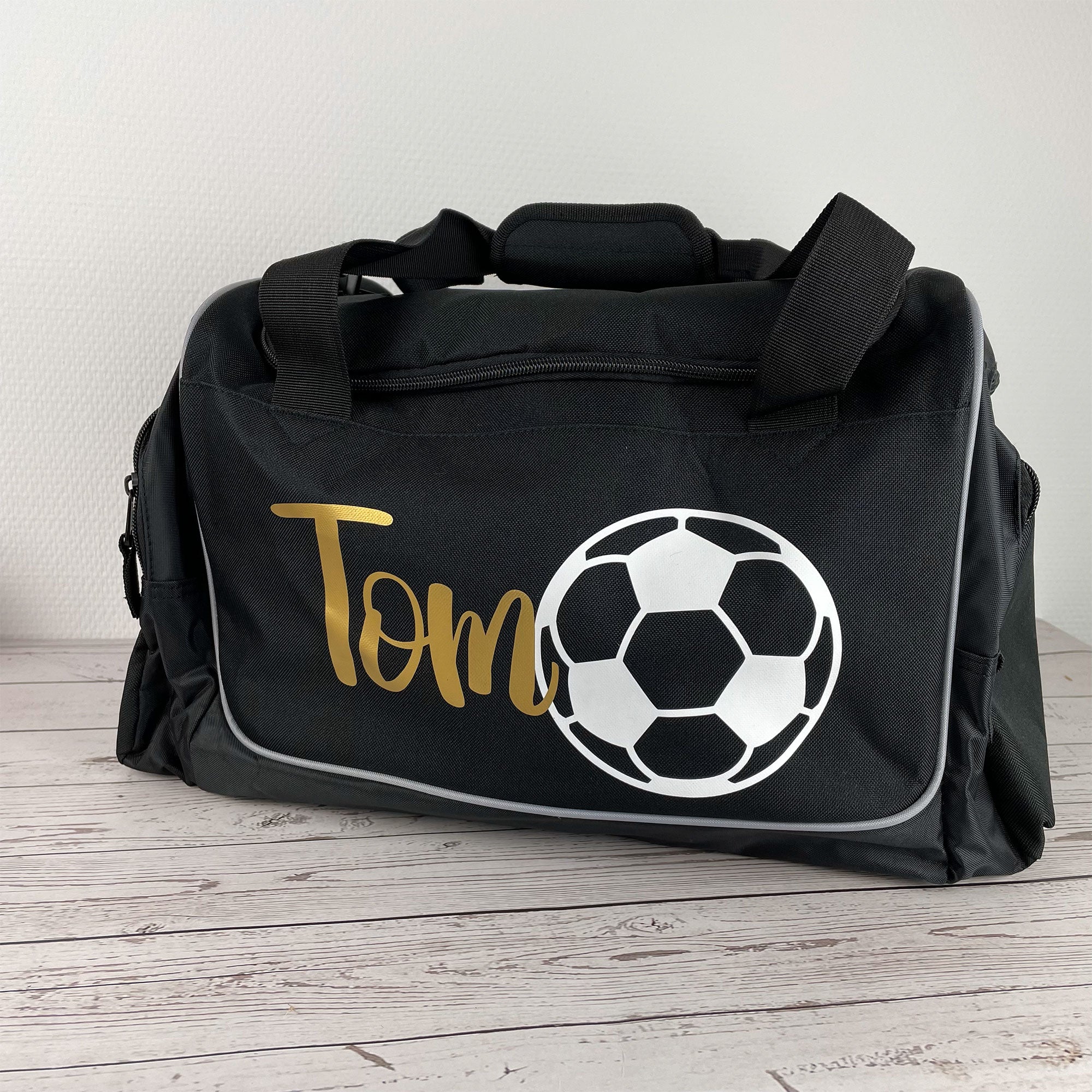 Sporttasche Kinder mit Namen personalisiert | Kindersporttasche mit Sportmotiv für Jungen & Mädchen | 30 L