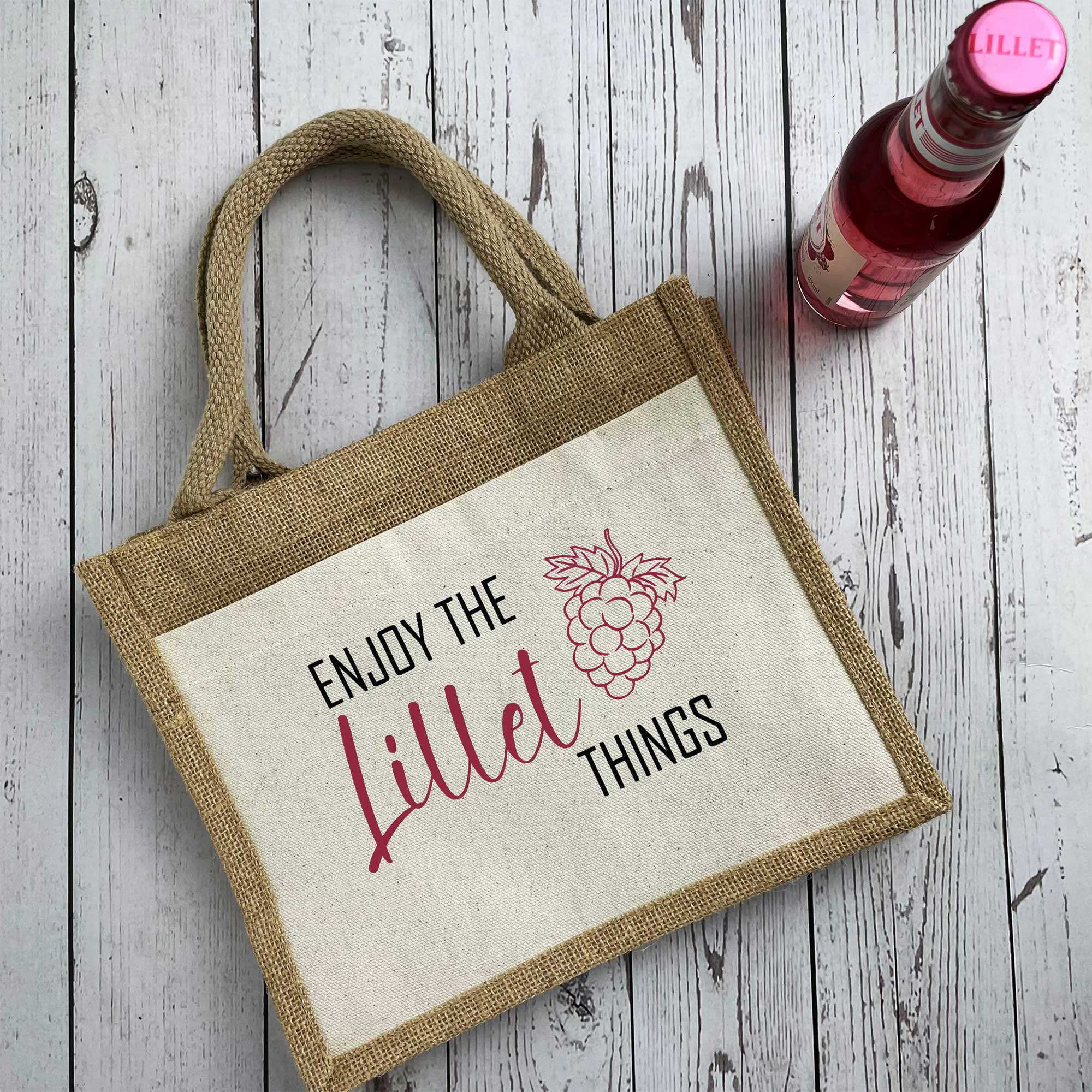 Geschenktasche „Enjoy the Lillet Things“ | Lillet Tasche für Mädelsabend & Geburtstag | Geschenkidee für Lillet Wild Berry Fans