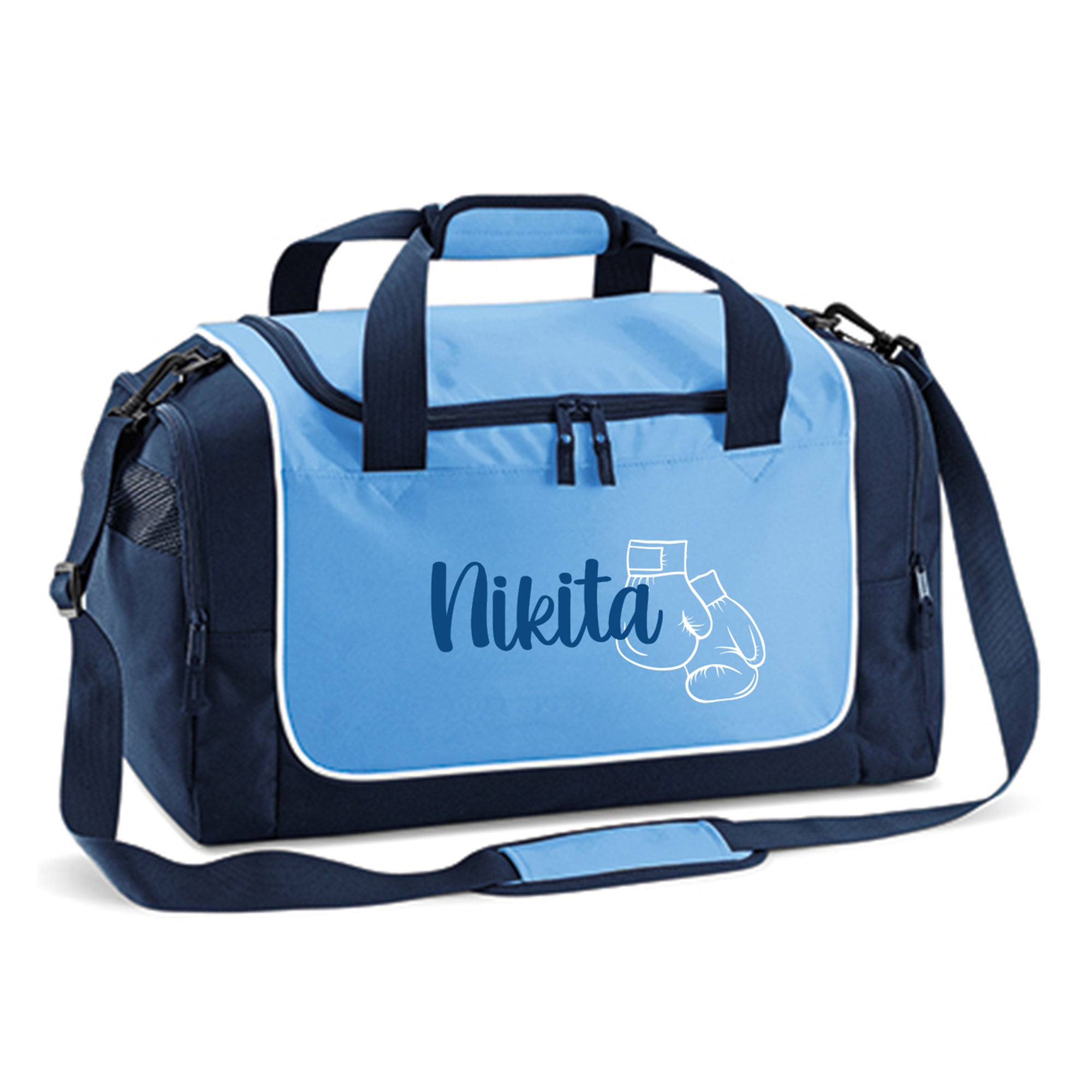 Sporttasche Kinder mit Namen personalisiert | Kindersporttasche mit Sportmotiv für Jungen & Mädchen | 30 L