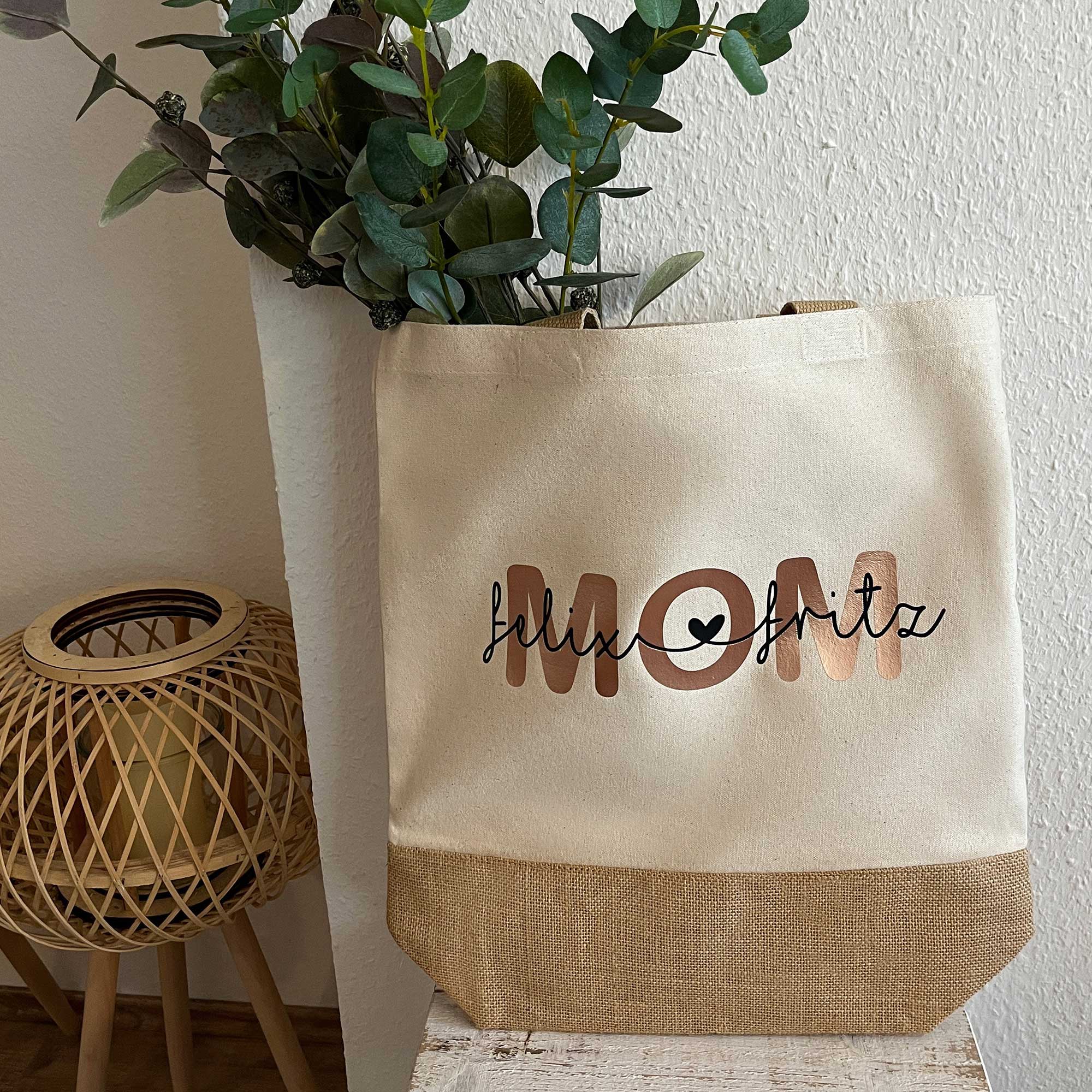 Mama Tasche personalisiert mit Kindernamen | Tasche für Mama mit Kleinkind