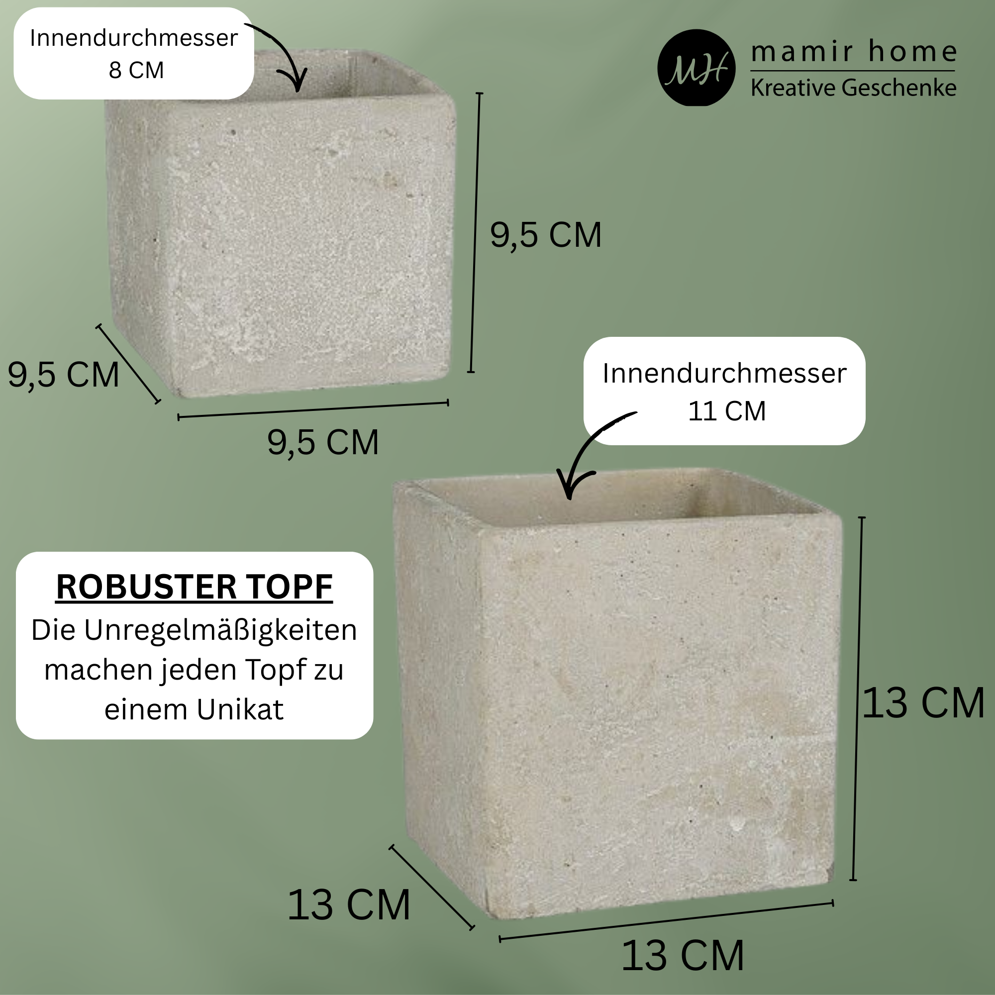 Personalisiertes Geschenk – Geburtstagsgeschenk Mama & Geburtstagsgeschenk Oma – Blumentopf „Du bist wunderbar“