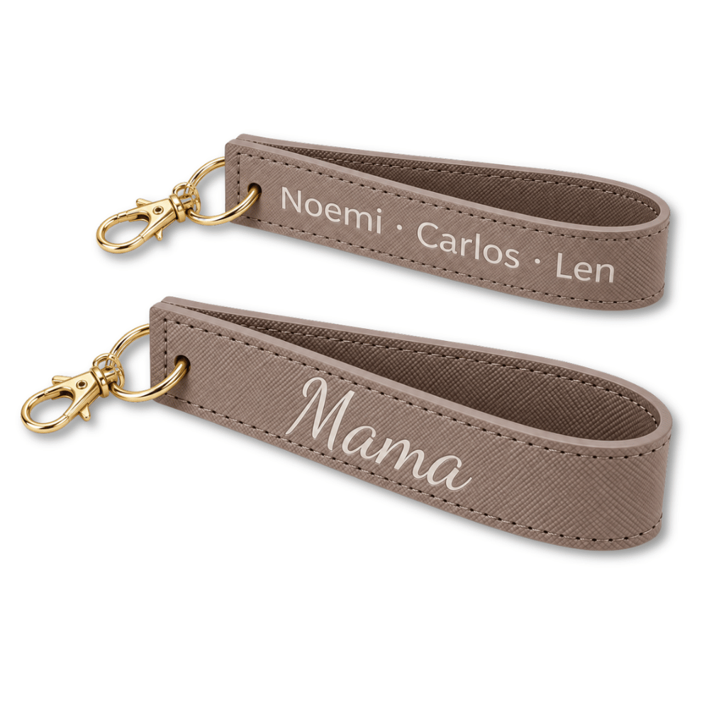 Personalisierter Schlüsselanhänger mit Namen & Gravur – Mama, Oma, Papa oder Opa