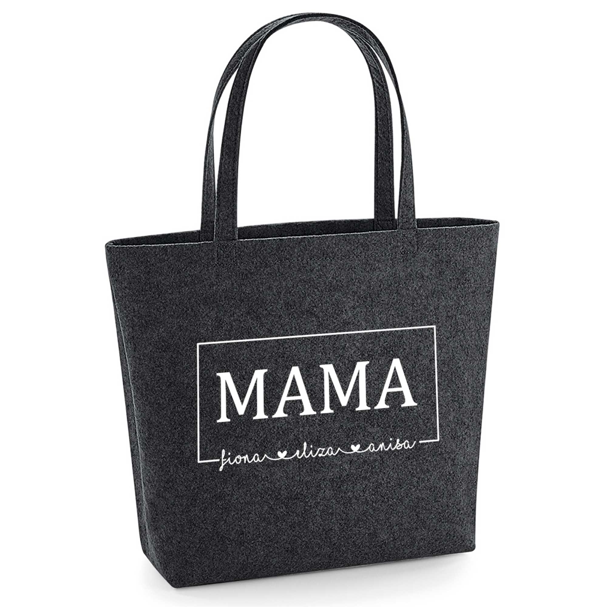Tasche Oma personalisiert mit Namen | XL Filztasche Oma personalisiert mit Name