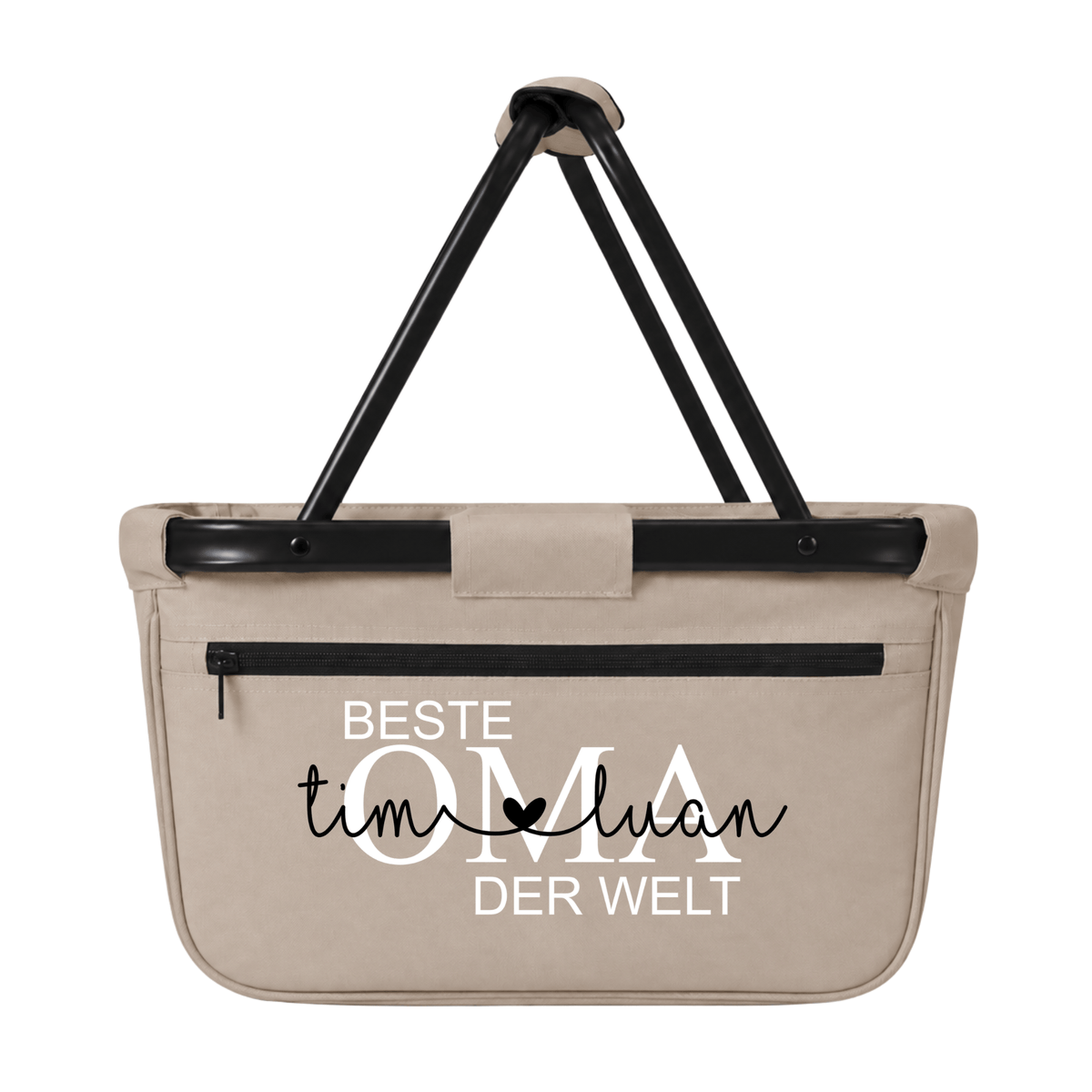 Einkaufskorb personalisiert „Beste Oma der Welt“ – Geschenk Beste Oma mit Kindernamen