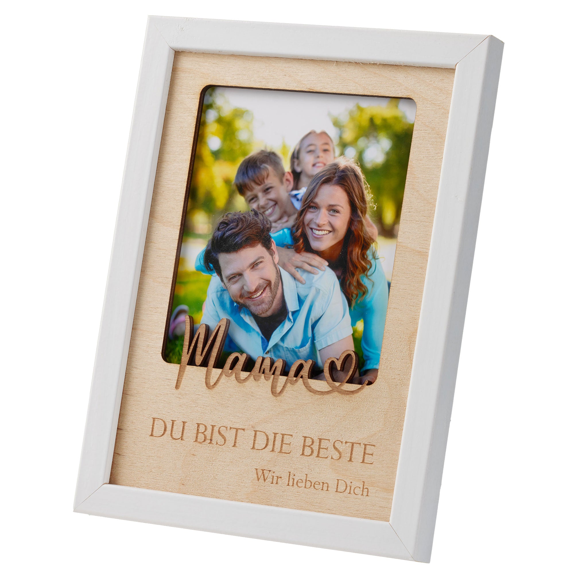 Mama Geschenk Bilderrahmen mit Gravur und Foto