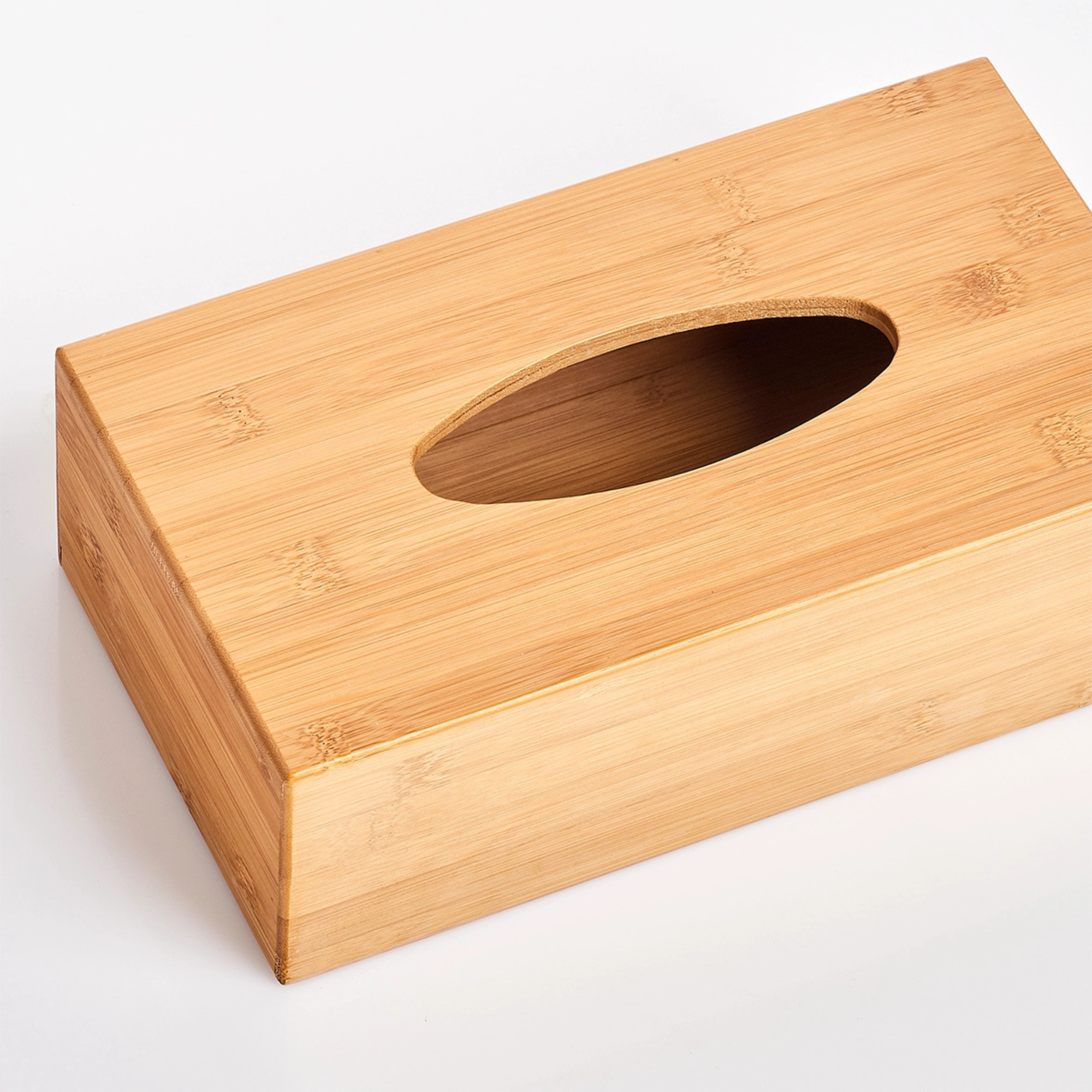 Taschentuchbox personalisiert aus Bambus – „WUNSCHTEXT mit Herz“ | Danke Geschenk & Abschiedsgeschenk